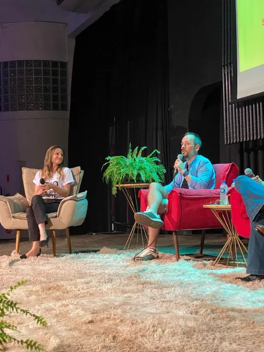 Rafa Silva em painel de evento